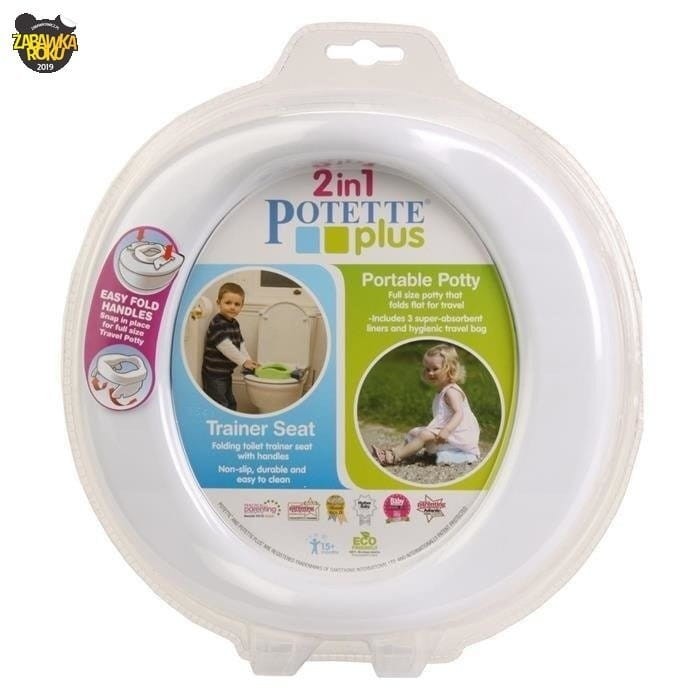 Nocnik i nakładka na sedes 2w1 biały - Potette Plus