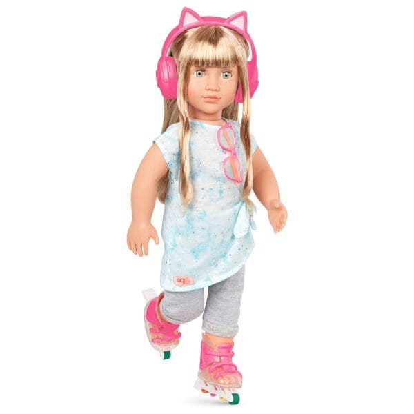 Rolki, nauszniki i ubranko dla lalki 46cm - Our Generation