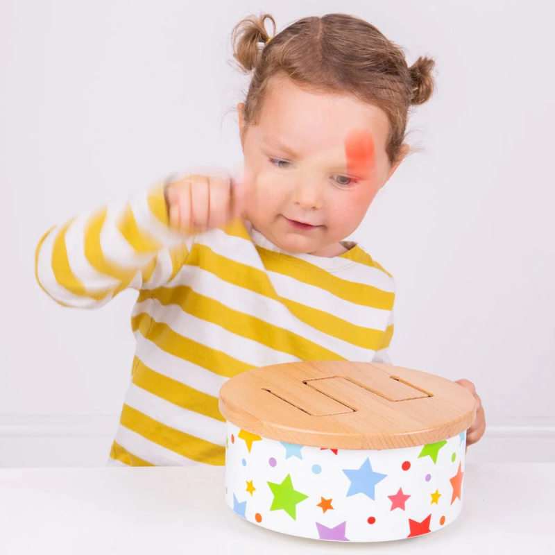 Drewniany bębenek Drum - Bigjigs