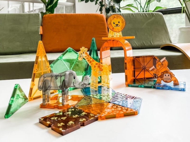 Klocki Magnetyczne zwierzęta safari 25 el. MAGNA-TILES
