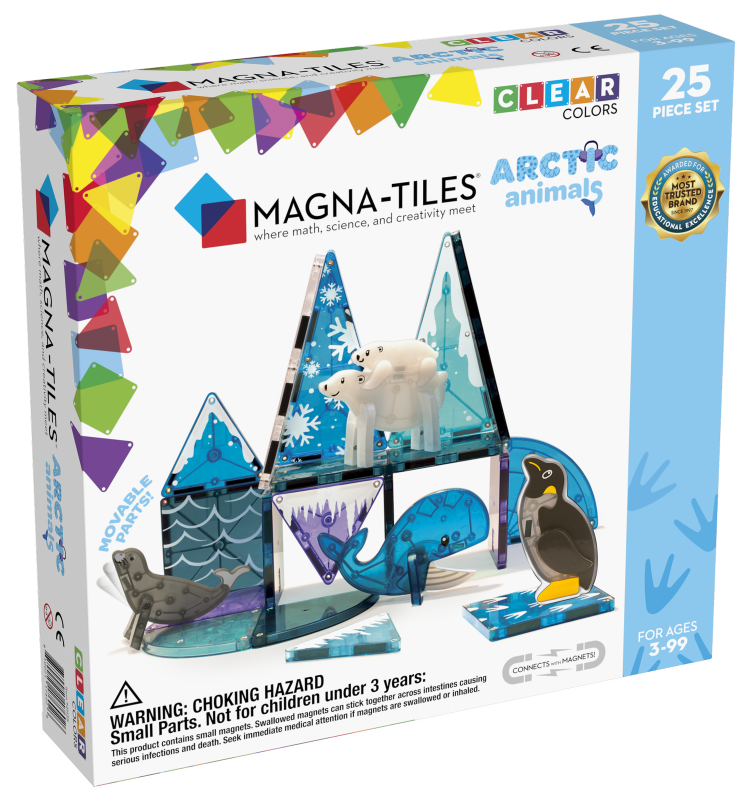 Klocki Magnetyczne zwierzęta arktyczne 25 el. MAGNA-TILES