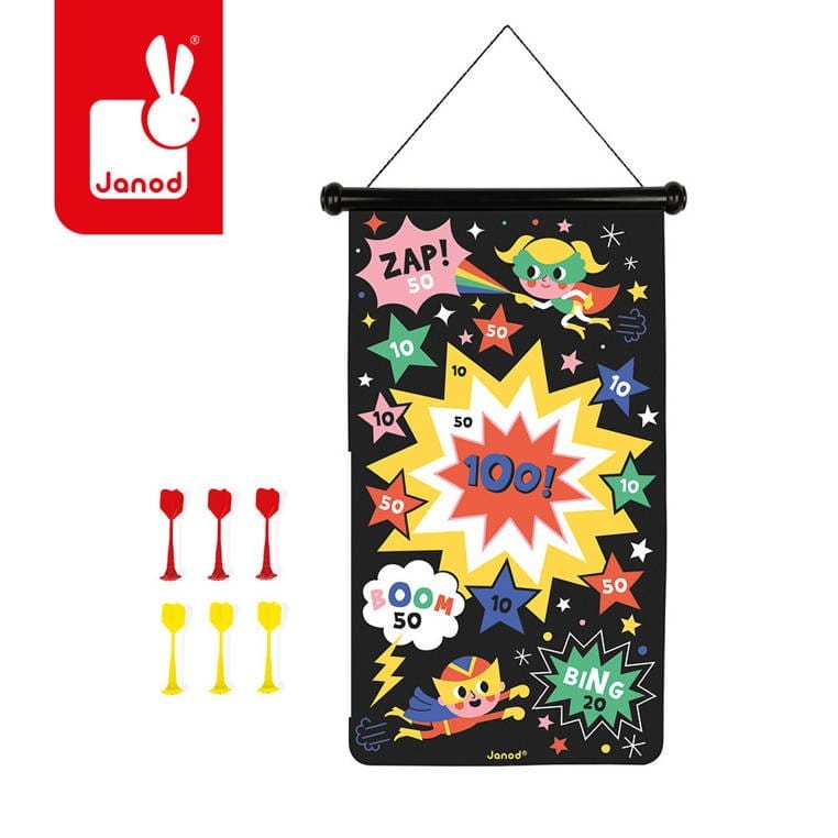 Gra Magnetyczna w Rzutki Superbohaterowie - Janod