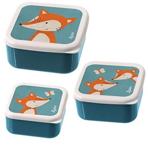 Pudełka 3 pojemniki na Przekąski lisek - sigikid