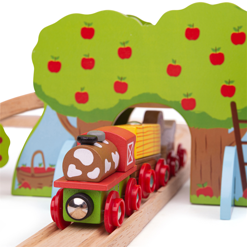 Farma pociąg i tory na wsi 44 el. - Bigjigs Rail