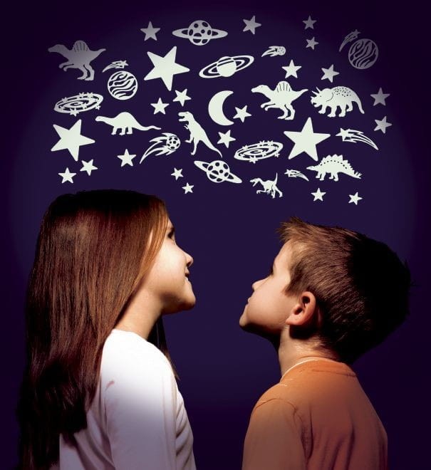 Gwiazdy i księżyc świecące w ciemności 20 szt. - The Original Glowstars Company