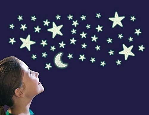 Fluorescencyjne brokatowe gwiazdki świecące w ciemności 60 szt. - The Original Glowstars Company