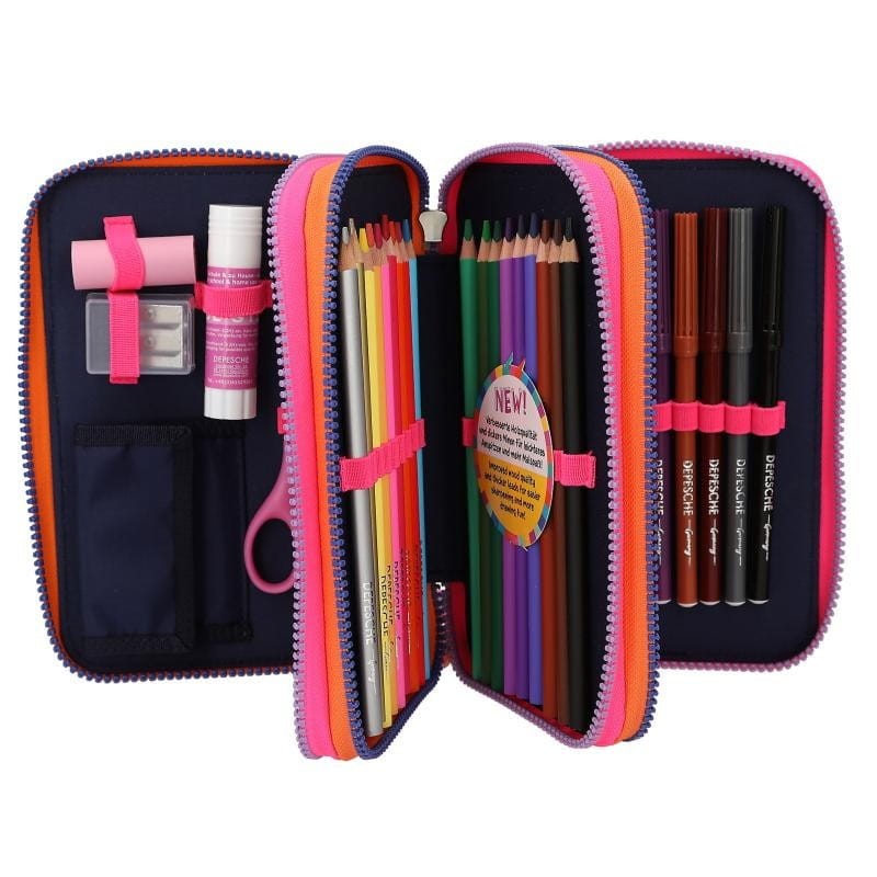 TOPModel Piórnik z Wyposażeniem 3-komorowy NIGHT LIGHT