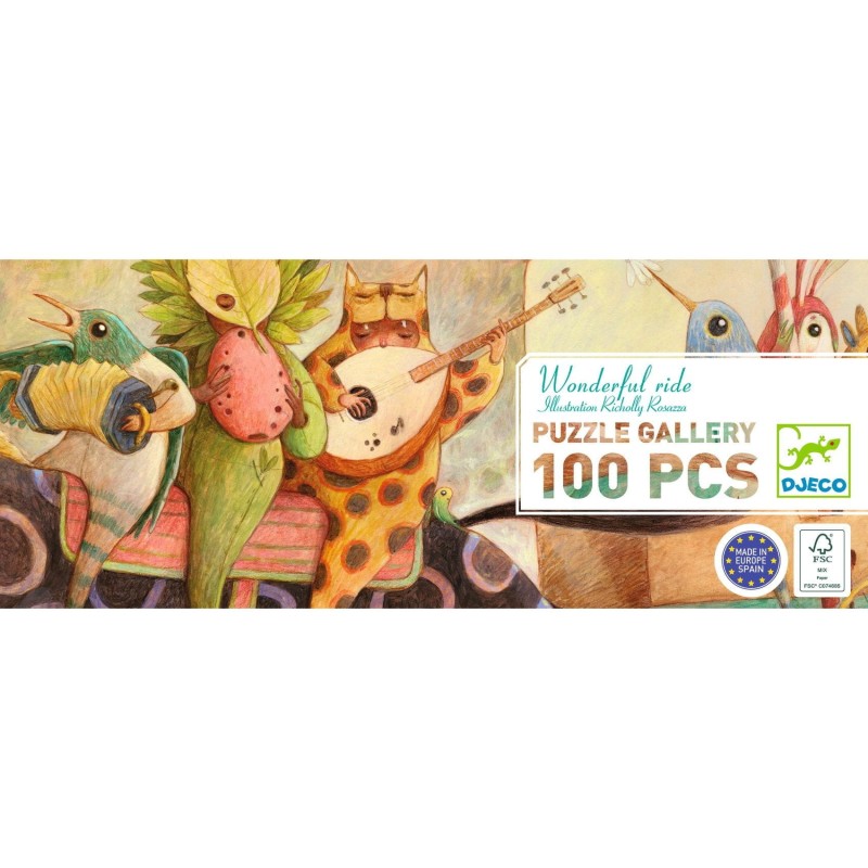 Puzzle Gallery Cudowna Jazda 100 el. - Djeco