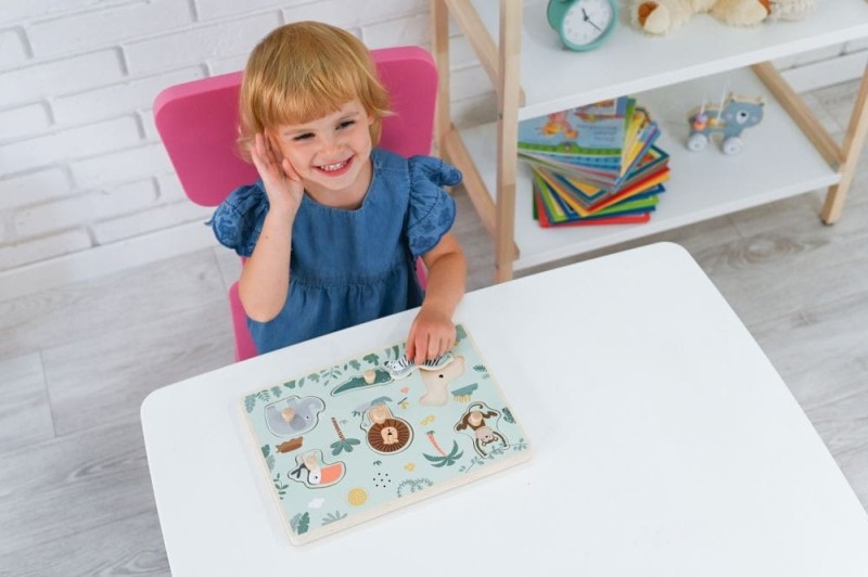 Układanka dźwiękowa Zwierzęta Safari Adam Toys