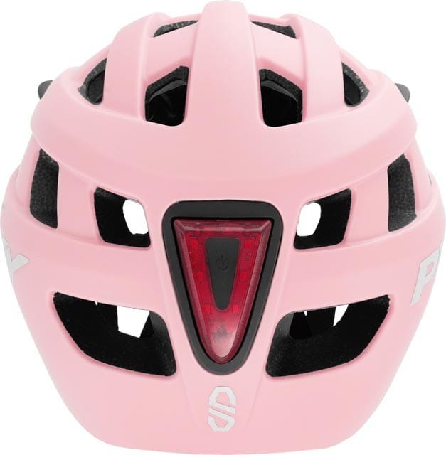 Kask dziecięcy rowerowy ze światełkiem Puky S różowy 48-55 cm