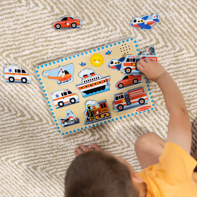 Puzzle z odgłosami Pojazdy Melissa & Doug