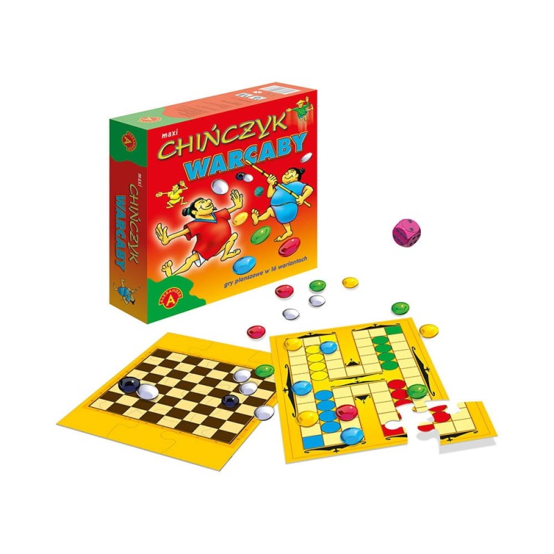 Chińczyk – Warcaby Maxi gry planszowe w 16 wariantach Alexander