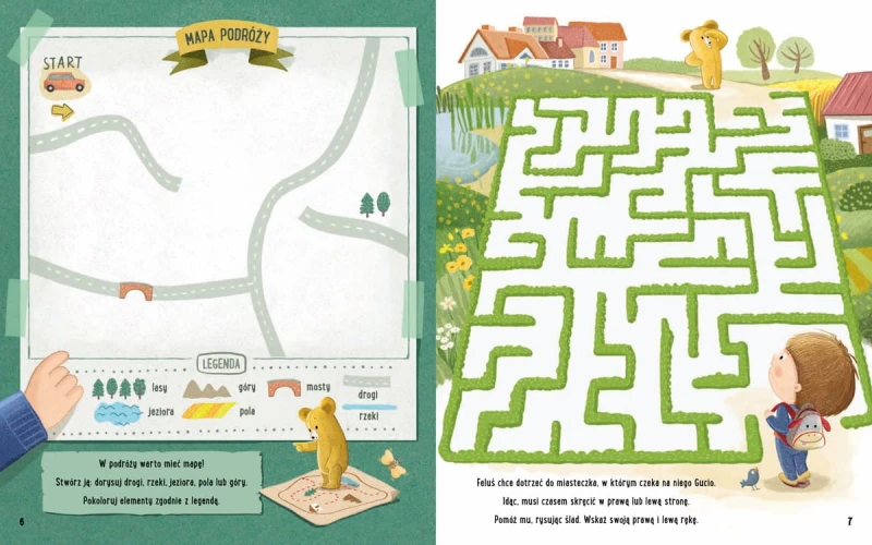 Zabawy z Felusiem i Guciem. W podróży z naklejkami