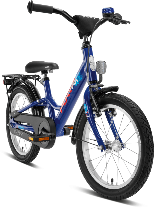 Rower dziecięcy z bagażnikiem YOUKE 16 niebieski PUKY