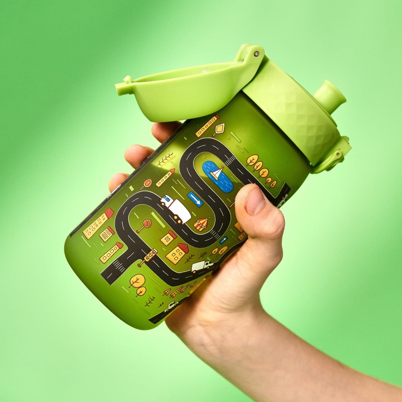 ION8 bidon Pojazdy droga zielony 400 ml