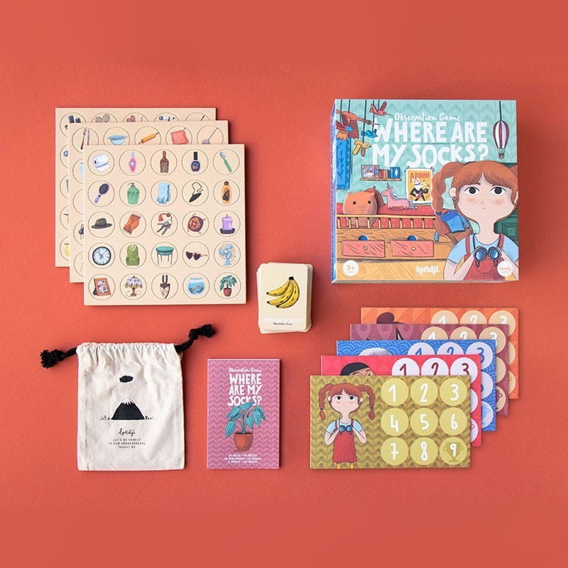 Gra obserwacyjna Where are my socks? skarpetki Londji