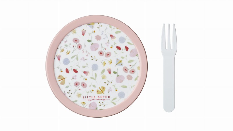 Pojemnik na jedzenie z widelczykiem 300 ml kwiatki Campus Mepal