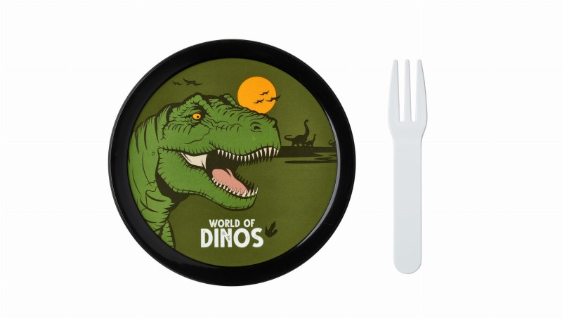 Pojemnik na jedzenie z widelczykiem 300 ml dinozaur Campus Mepal
