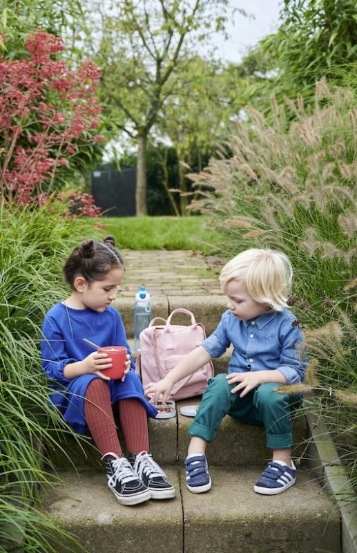 Podwójny pojemnik na jedzenie Lunchpot Ellipse mini mauve - Mepal