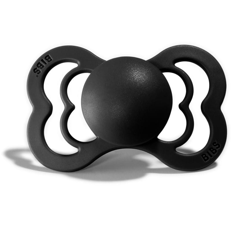 Smoczek Uspokajający z Naturalnego Kauczuku +6 mies. Black - BIBS Supreme