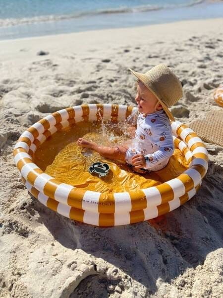 Basen kąpielowy dla dzieci 100 cm żółte paski The Swim Essentials