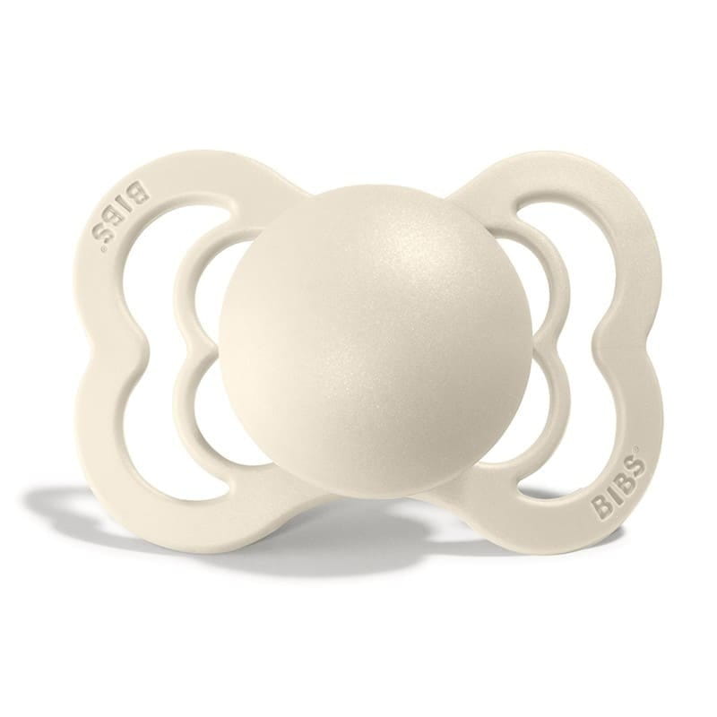 Smoczek Uspokajający z Naturalnego Kauczuku +0 mies. Ivory - BIBS Supreme