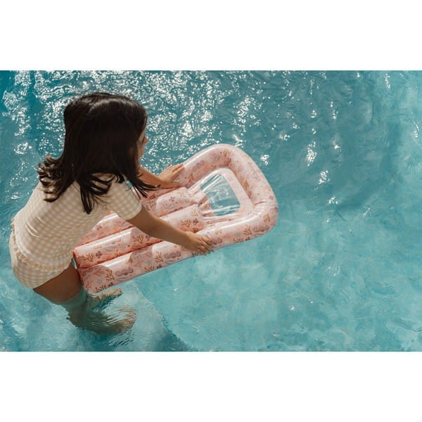 Dmuchana deska materac z okienkiem różowy - Little Dutch