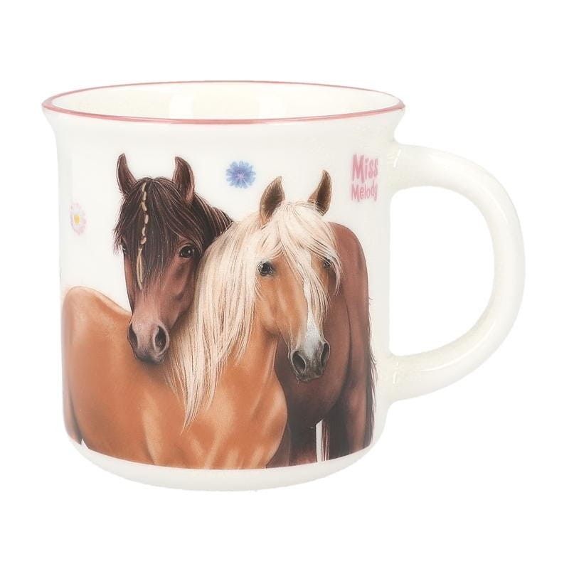 Porcelanowy kubek w konie kwiaty Miss Melody