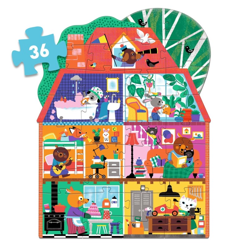 Puzzle Domek Małych Przyjaciół 26 el. Djeco