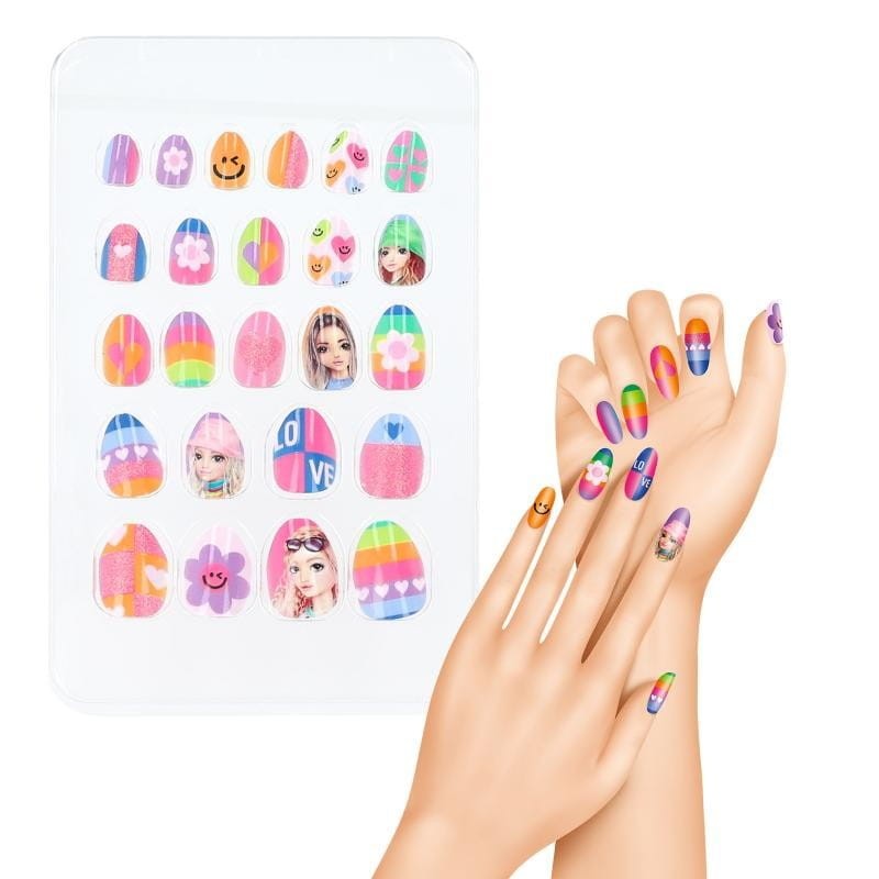 Przyklejane paznokcie naklejki dla dziewczynki 24 szt. TOPModel