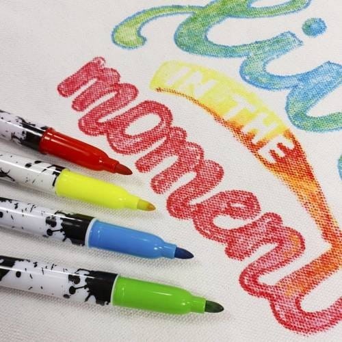 Pisaki do tkanin i obuwia 5 kolorów Kidea