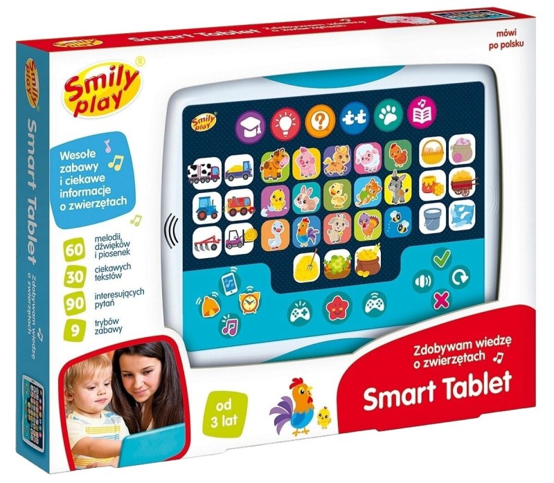 Edukacyjny tablet dla dzieci Zwierzęta Smily Play