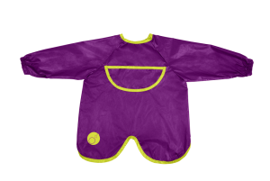 B.box - śliniak wodoodporny fartuszek z rękawami Smock Bib fioletowy