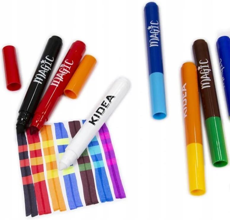 Pisaki zmieniające kolory 8 szt flamastry Kidea