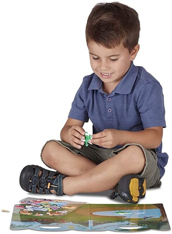 Wielorazowe Naklejki z Planszami Dinozaury - Melissa & Doug