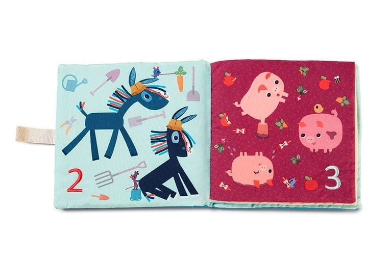 Miękka książeczka edukacyjna do nauki liczenia 1, 2, 3... - Lilliputiens