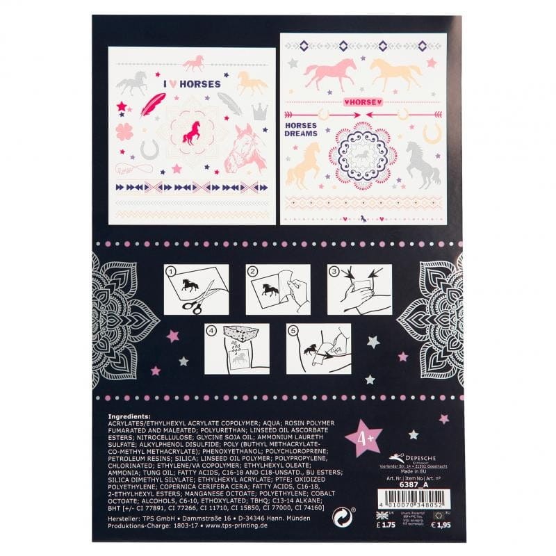 Tatuaże Metaliczne dla Dzieci Konie - Miss Melody