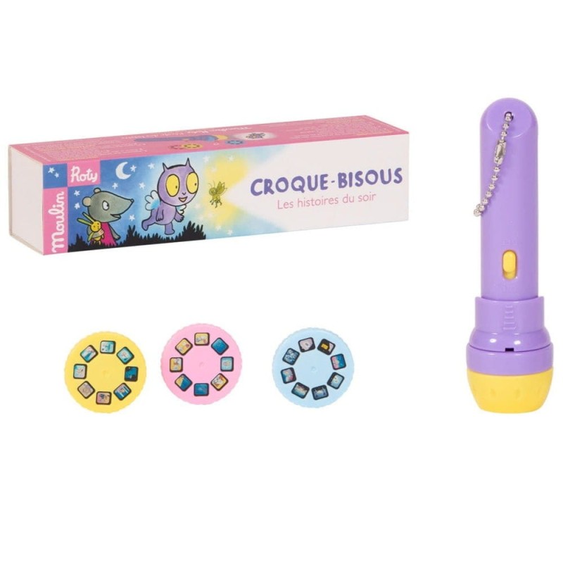 Projektor Latarka Zasypiamy z Croque-Bisous - Moulin Roty