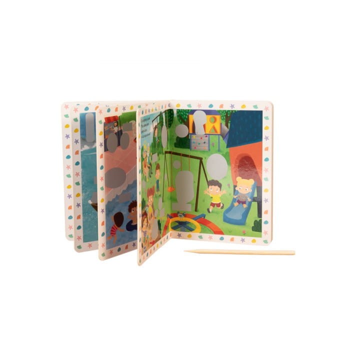 Książeczka ze Zdrapywankami Wiosna. Zdrapywanki z Manią i Tyniem