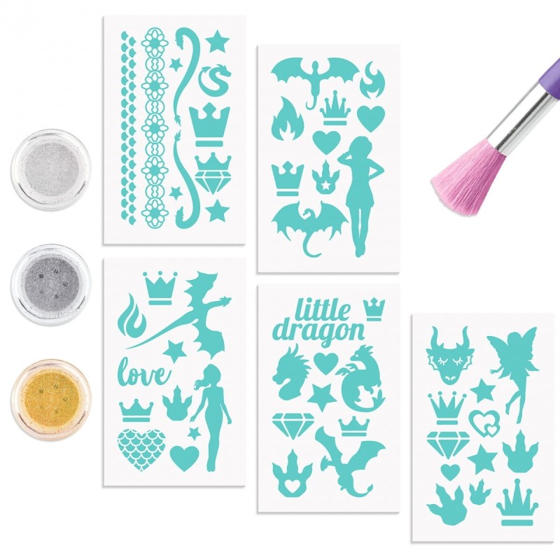 Tatuaże Brokatowe Dragon Love - TOPModel