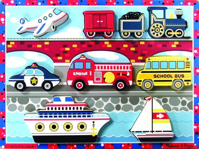 Drewniane Figurki Pojazdy 9 el. - Melissa & Doug