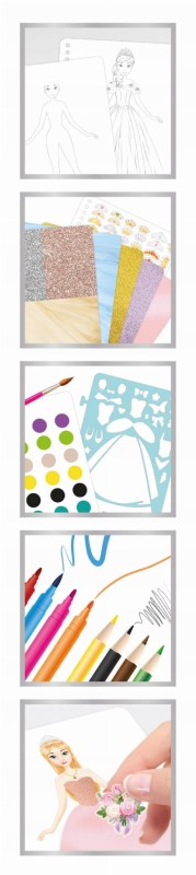 Szkicownik do Projektowania Mody Princess Dresses - Buki