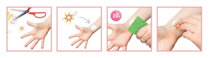 Tatuaże Dziecięce Metaliczne 75 szt. Be Teens - Buki