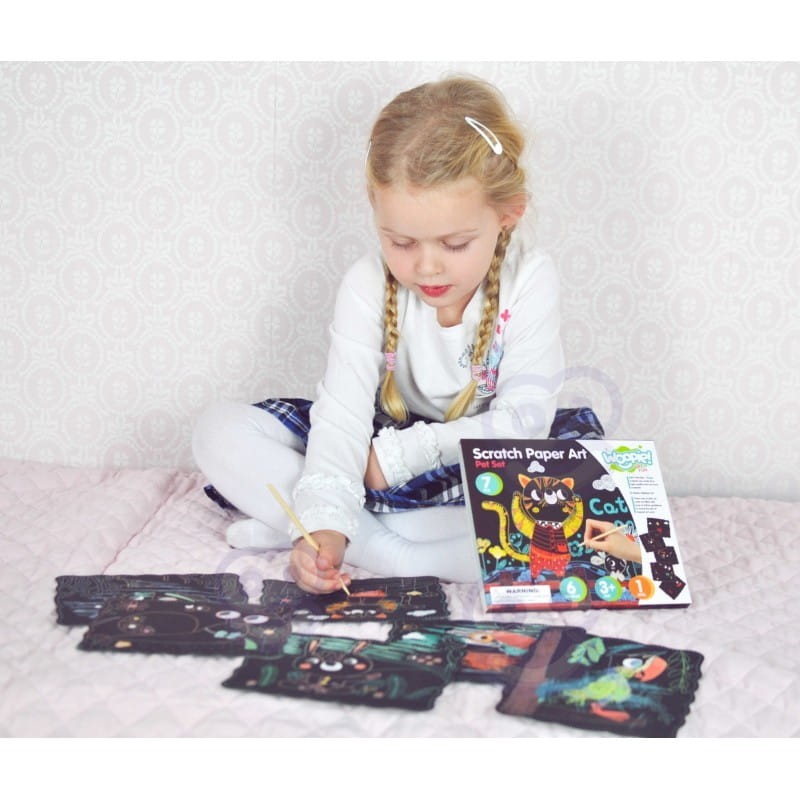 Wydrapywanki dla Dzieci Zwierzaki Pet Set 7 szt.- Woopie