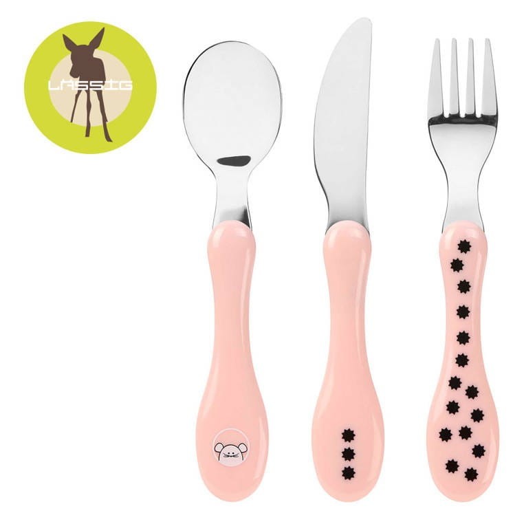 Sztućce dla dzieci: nóż, widelec i łyżka Myszka - Lassig