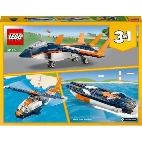 Klocki LEGO Creator 3w1 Odrzutowiec naddźwiękowy 31126