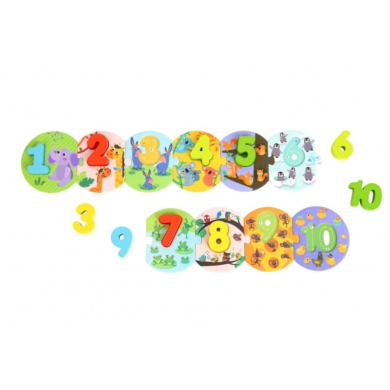 Puzzle Nauka Cyfr Układanka - Tooky Toy