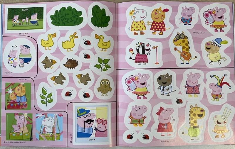 Świnka Peppa Chrum Chrum Lato wszędzie Zabawy z naklejkami
