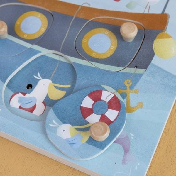 Układanka Dźwiękowa z Odgłosami Sailors Bay - Little Dutch