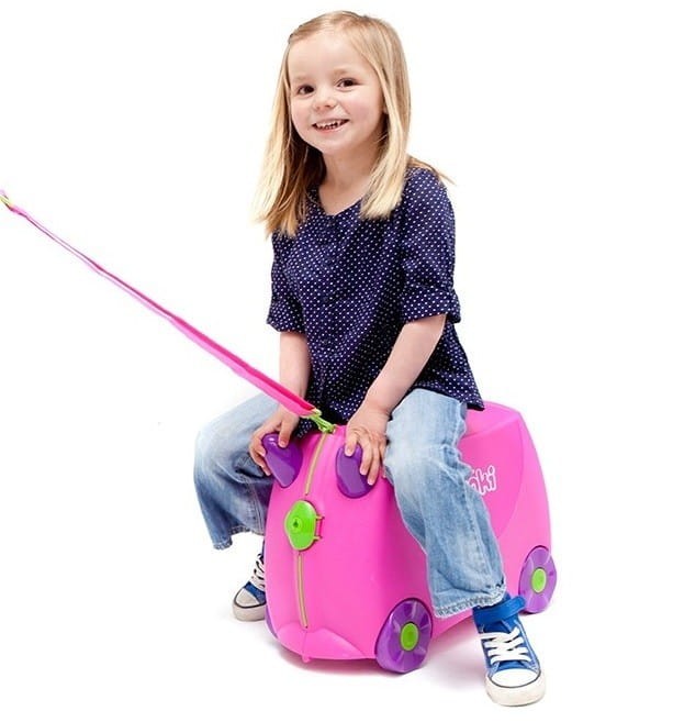 Różowa Walizka na Kółkach Jeździk Trixie - Trunki